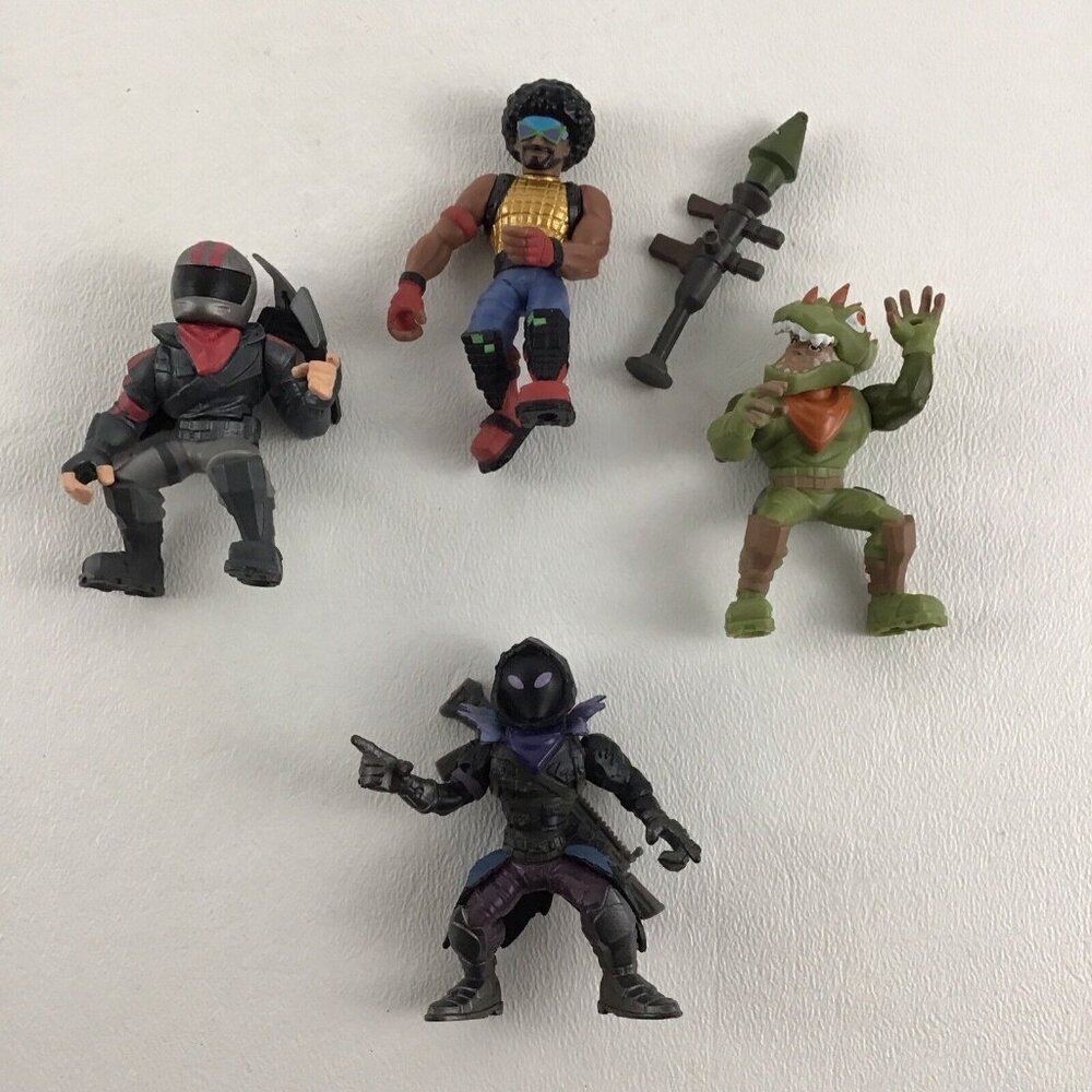 Fortnite Mini PVC Figure 4pc Lot Raptor Raven Funk Ops Epic Games Jazwares 2019